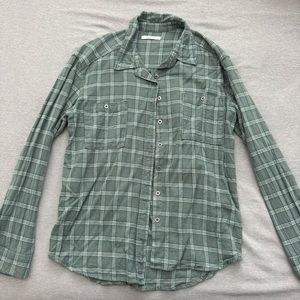 pacsun green flannel